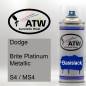 Preview: Dodge, Brite Platinum Metallic, S4 / MS4: 400ml Sprühdose, von ATW Autoteile West.